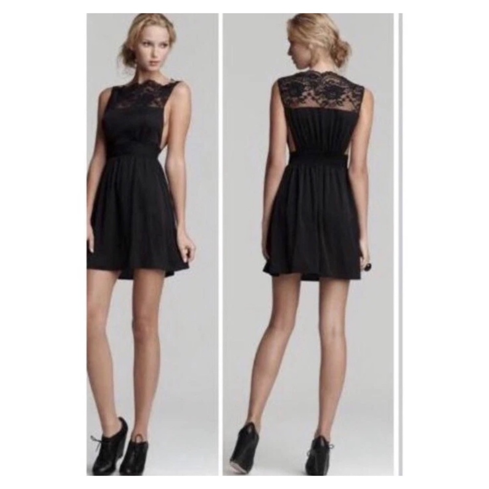 Free People “Tea for Two” Lac Dress in Light Mauve Grey - Picture 5 of 6